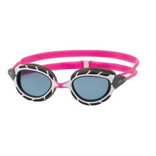 Zoggs Predator Goggles Smoke Lens - White & Pink