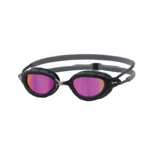 Zoggs Predator Titanium Pink Mirror Goggles - Black