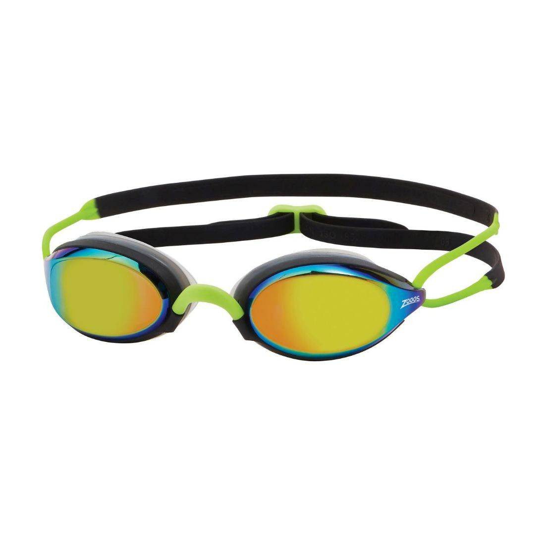 Zoggs Fusion Air Titanium Swim Goggles - Yellow Mirror