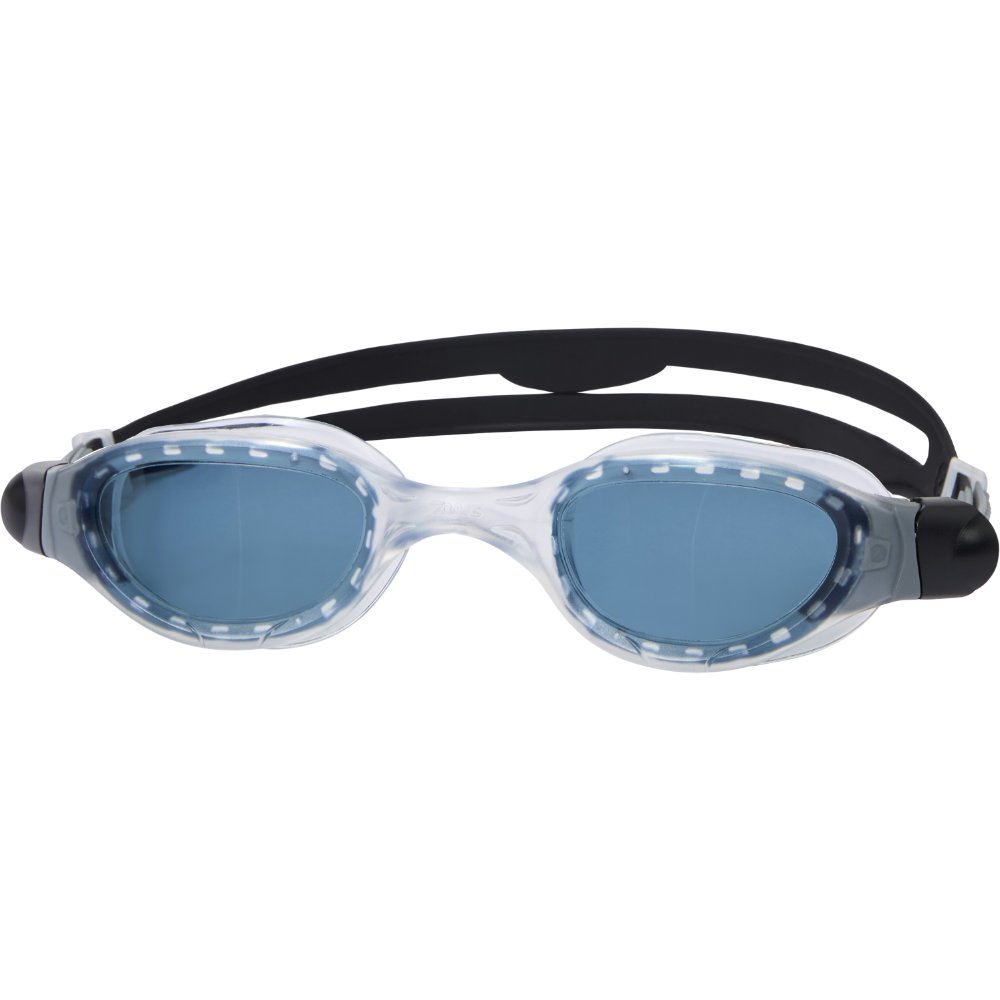 Zoggs Phantom 2.0 Swimming Goggles Grey White With Clear Lenses Blue