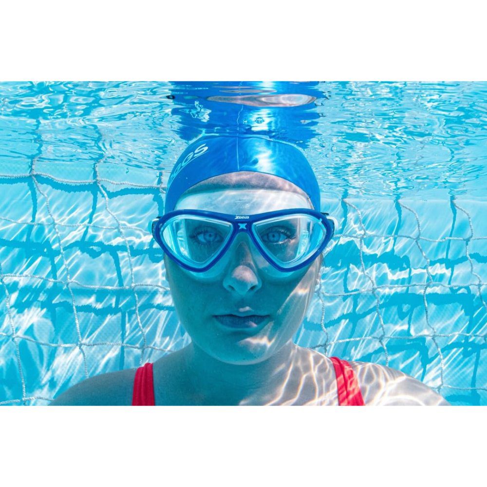 Zoggs Horizon Flex Mask - Clear/Blue with Clear Lenses - Image 4