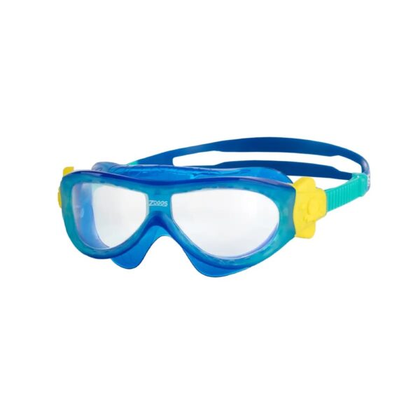 Zoggs Phantom Kids Mask - Blue/Turquoise with Clear Lenses