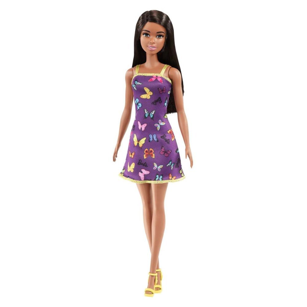 Mattel Barbie Doll in Purple Butterfly Dress - Image 2