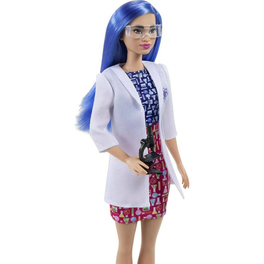 Barbie Scientist Doll with Blue Hair - Image 2
