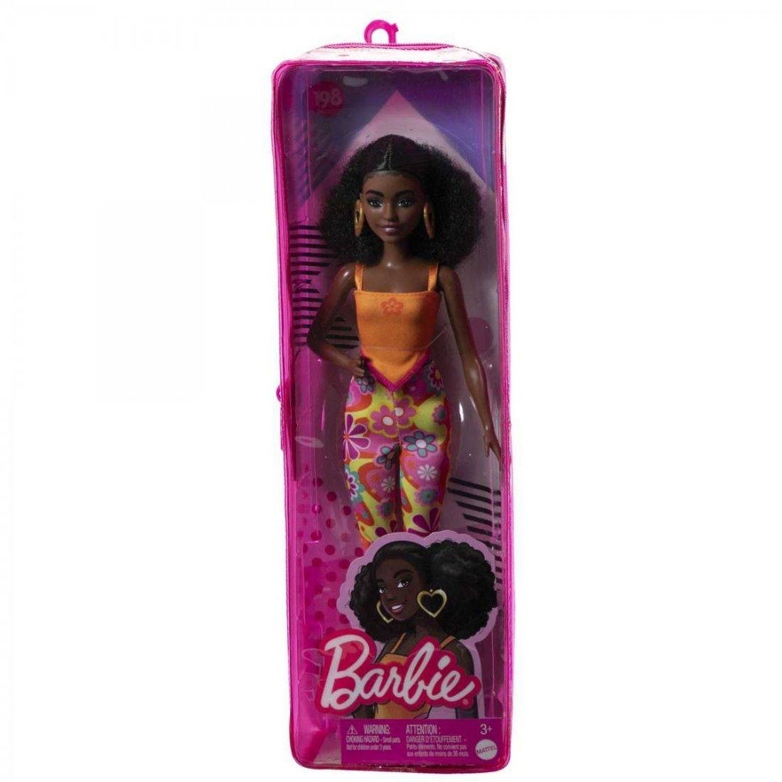 Barbie Fashionistas Doll With Curly Black Hair And Petite Body