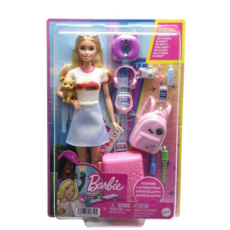 Barbie Doll Ready For Travel With Puppy
