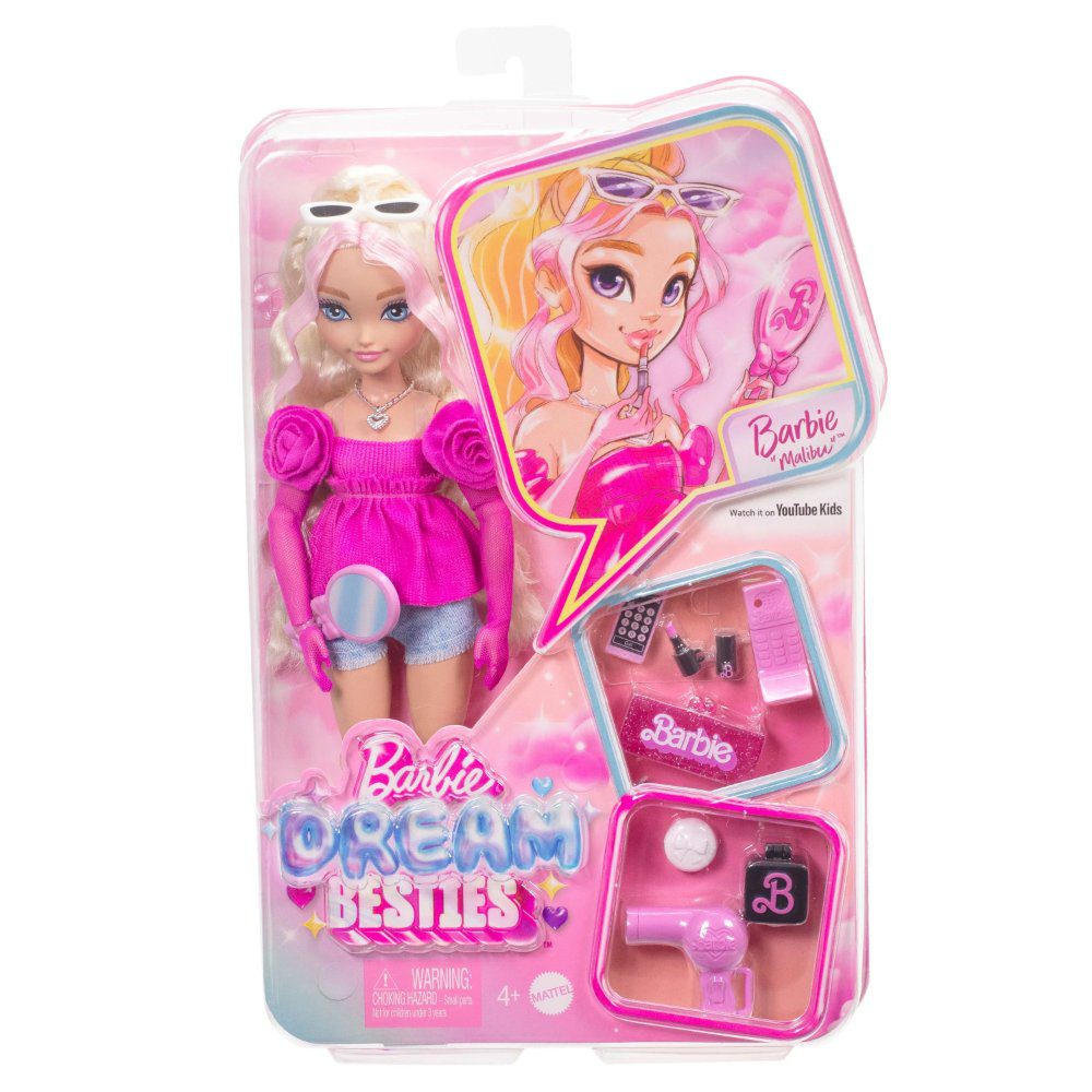 Mattel Barbie Dream Besties Malibu Doll – Beauty Boss in the Making!