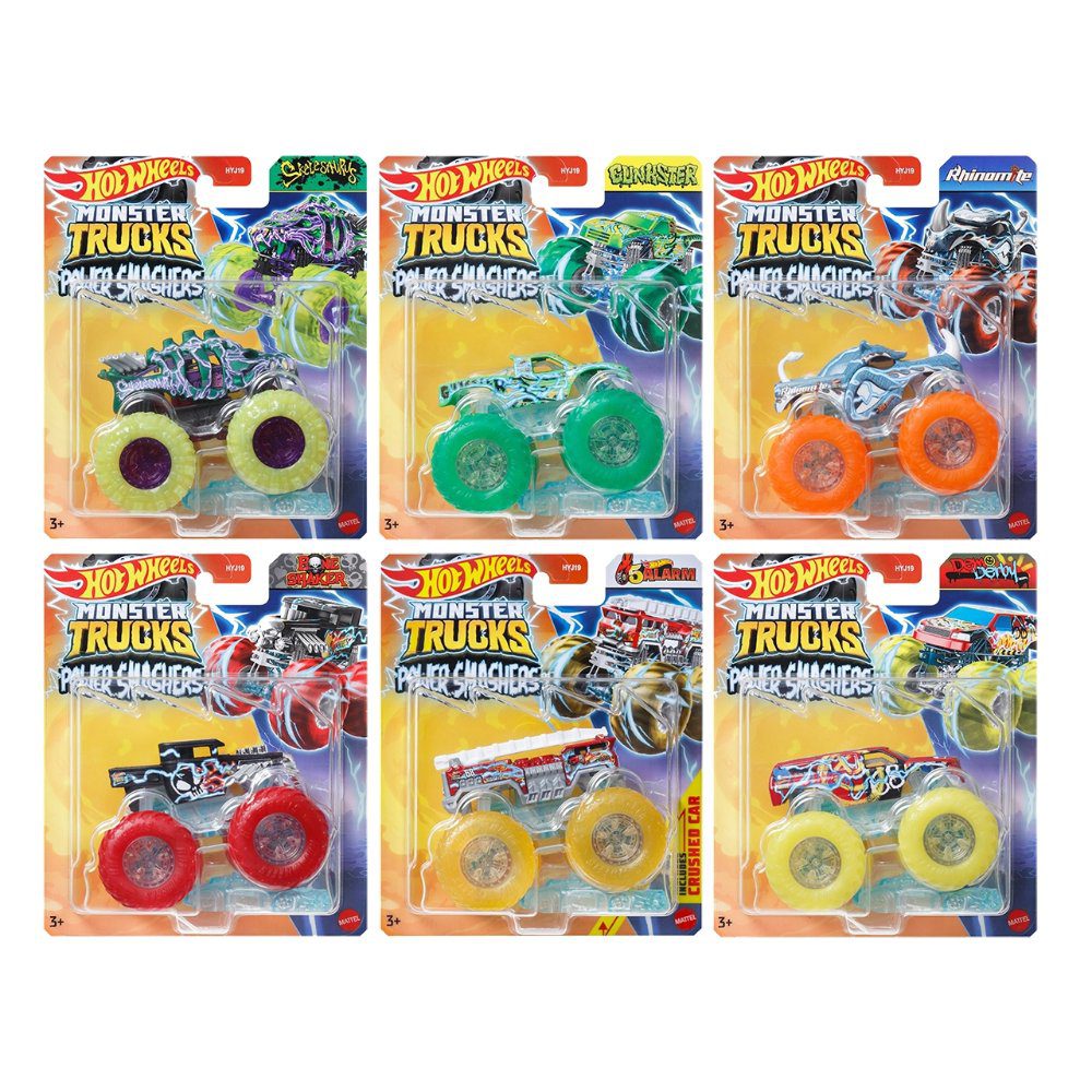 Mattel Hot Wheels Monster Trucks Power Smashers 1:64 Scale Die-Cast - Assorted