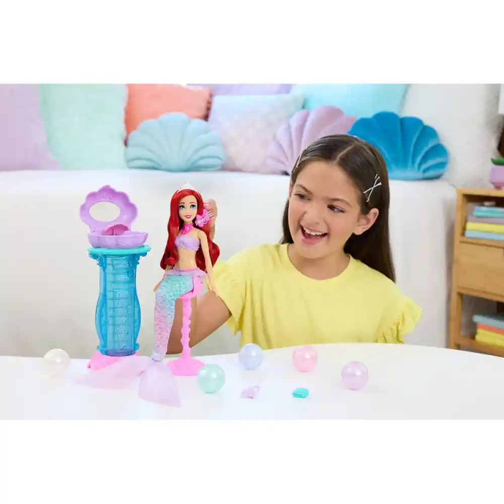 Mattel Disney Princess Vanity Pop Ariel Doll & Accessory - Image 3
