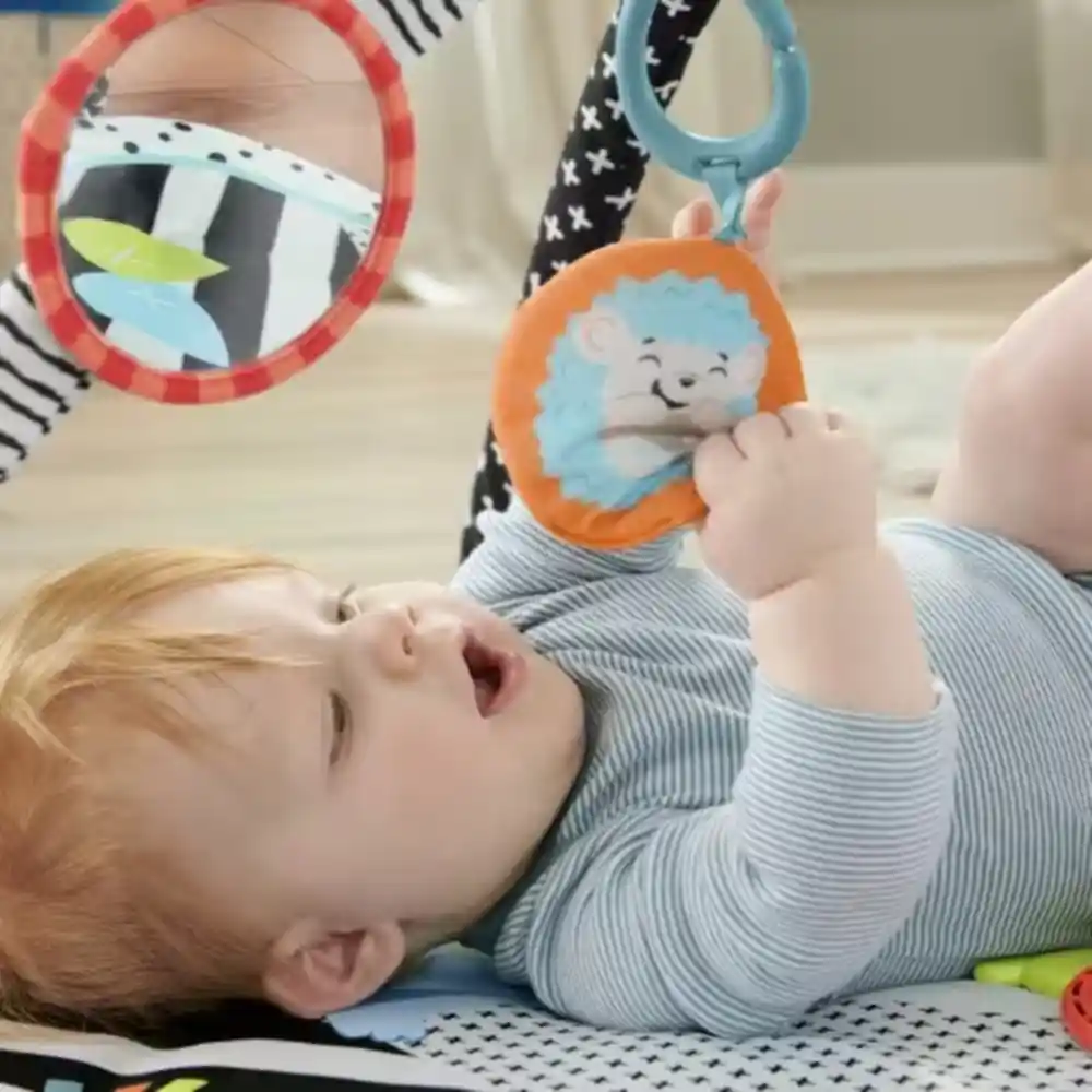 Fisher-price 3-in-1 Music Glow & Grow Gym, Baby Playmat With Lights & Newborn Sensory Toys - Image 3