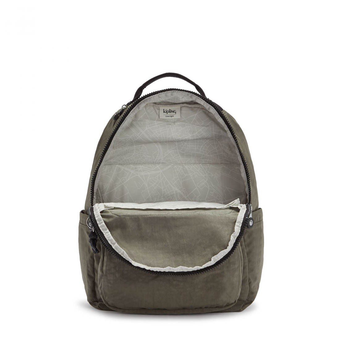 Kipling Seoul backpack Green Moss - Image 3
