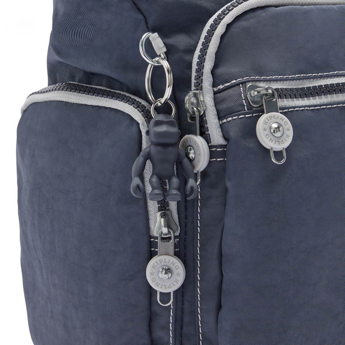Kipling Gabbie Shoulder Bag Grey Slate Medium - Image 5