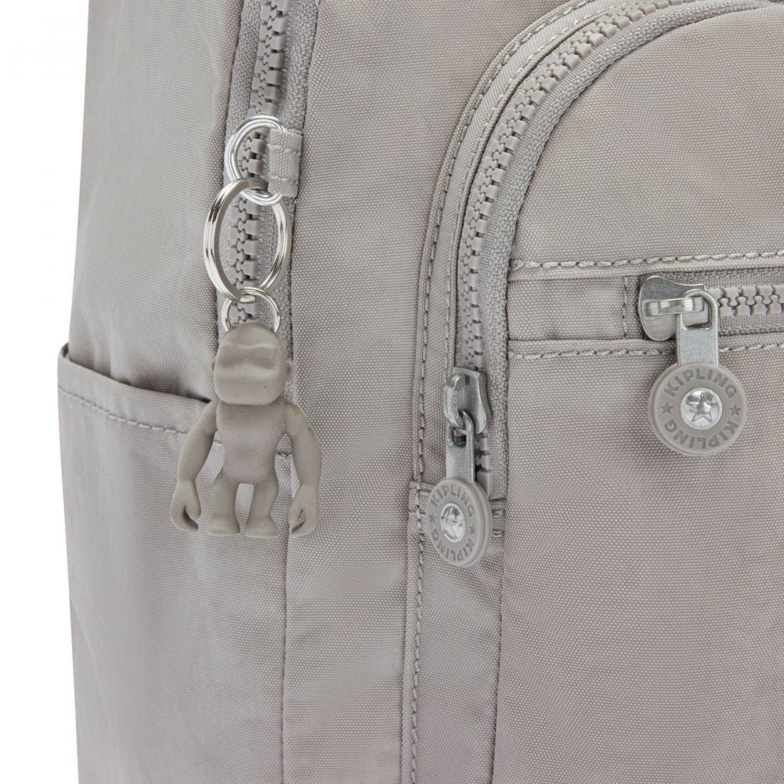 Kipling Seoul backpack Grey Gris - Image 2