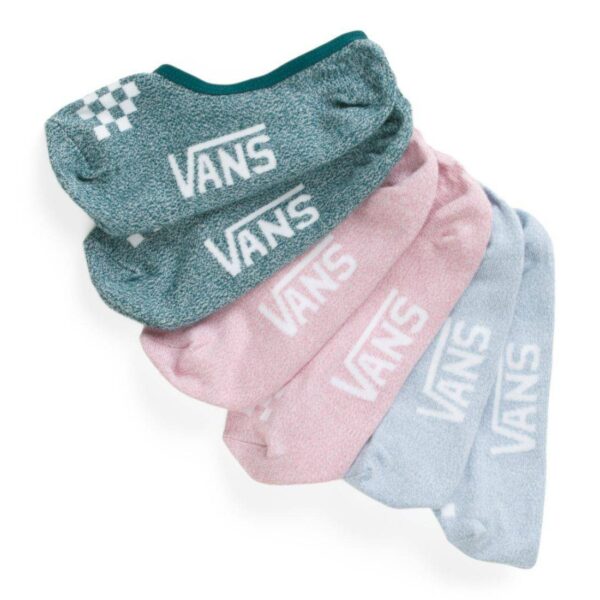 Vans Classic Marled Canoodles Ashley Blue Adult Socks Size 6.5-10 - Pack of 3
