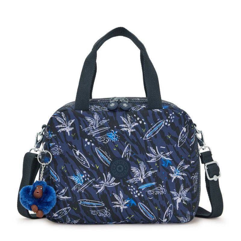 Kipling Insulated Lunch Bag Surf Sea Print Miyo