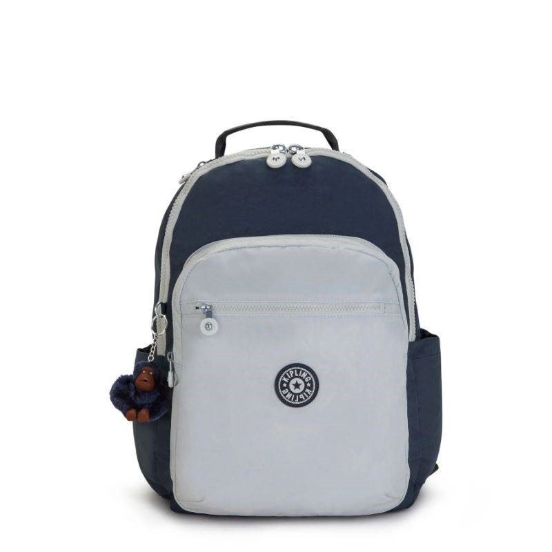Grey kipling backpack sale
