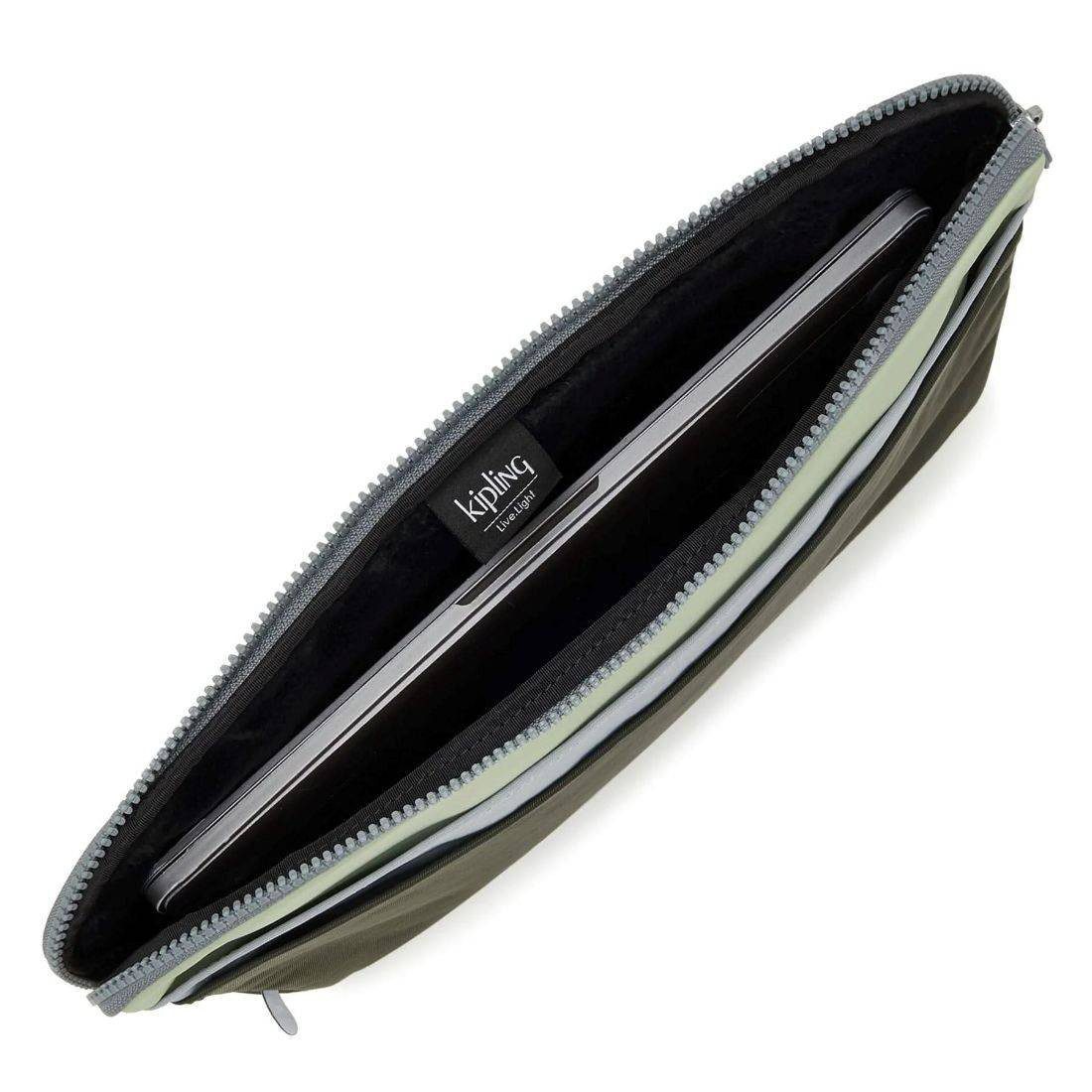 Kipling Laptop Sleeve 15 Inch Tap Jq Gre Bl - Image 3