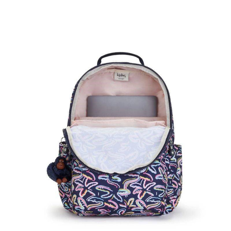 Kipling Backpack Seoul Palm Fiesta Print - Image 3
