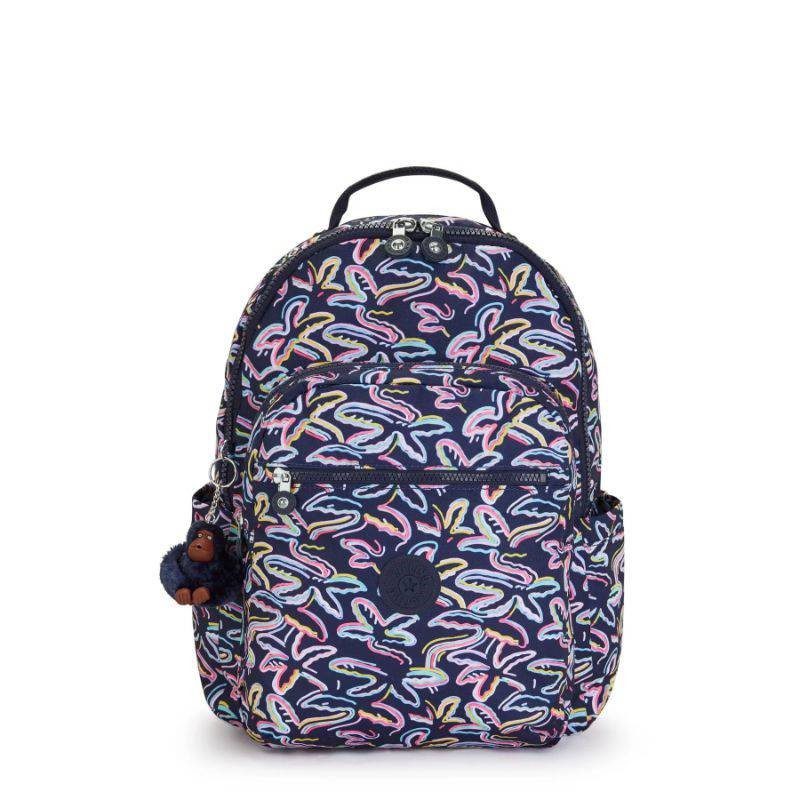 Kipling Backpack Seoul Palm Fiesta Print