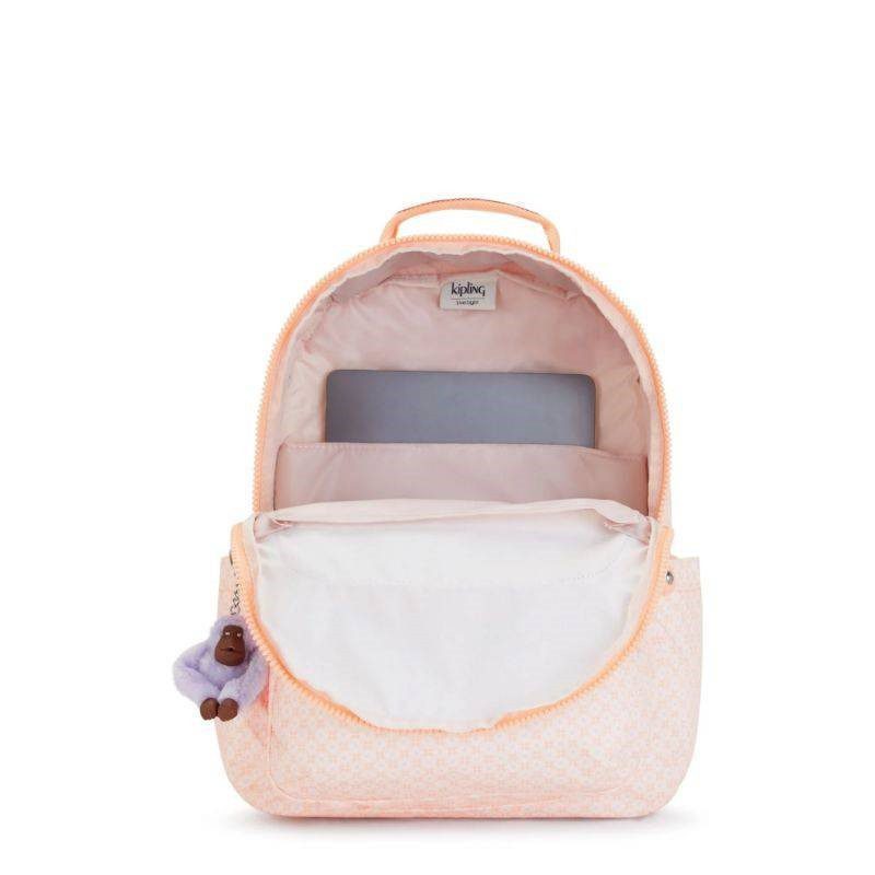 Kipling Backpack Seoul Girly Tile Print - Image 3