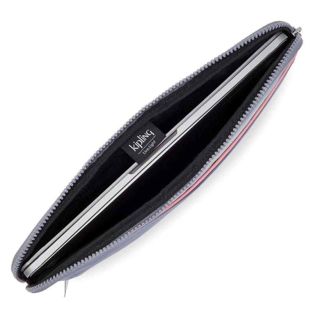 Kipling Laptop Sleeve 13 Inch Hazy Grey Bl - Image 3