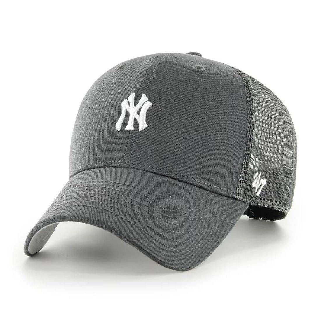47 Brand New York Yankees Base Runner Mesh Cap Navy Grey