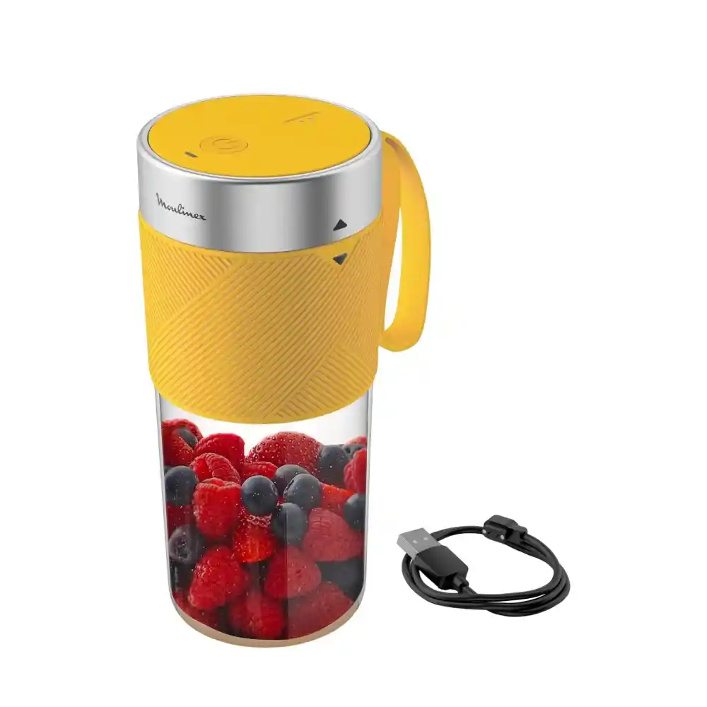 Moulinex LightMix Portable Blender 300ml - Yellow - Image 2