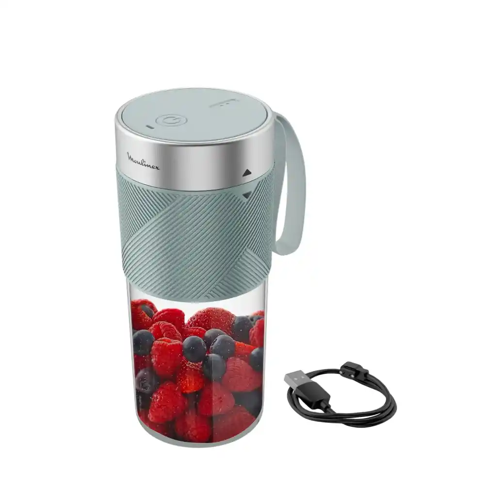 Moulinex LightMix Portable Blender 300ml - Blue - Image 2