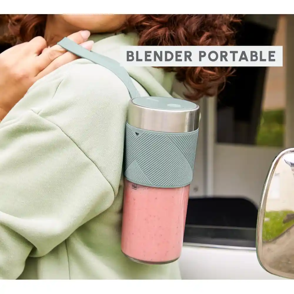 Moulinex LightMix Portable Blender 300ml - Blue - Image 3