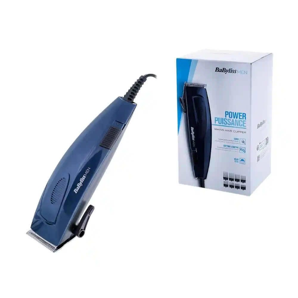 BaByliss Hair Clipper Corded - 9 Cutting Lengths 8 Attachments