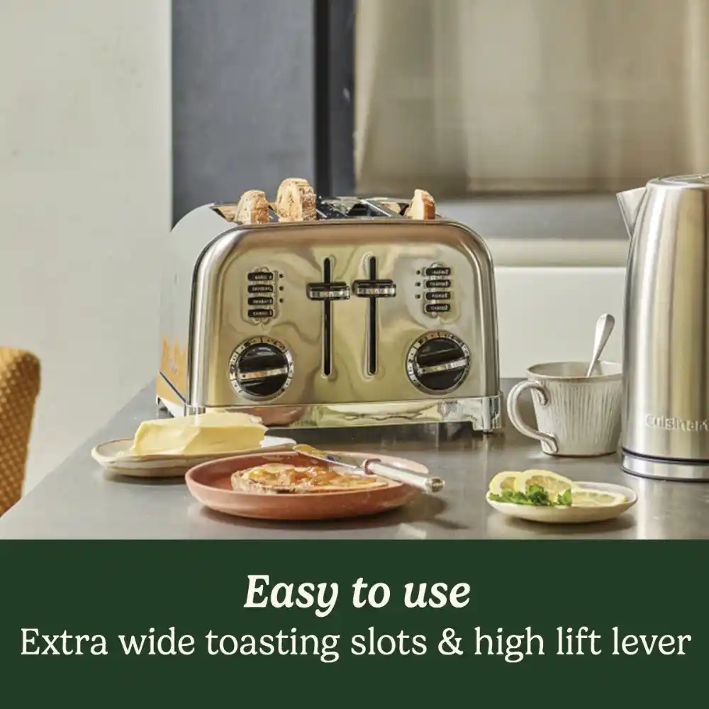 Cuisinart Signature Collection 4 Slice Toaster 1800W - Stainless Steel - Image 3