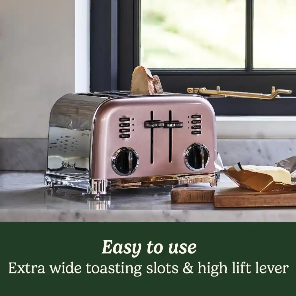 Cuisinart Signature Collection 4 Slice Toaster 1800W - Rose - Image 3