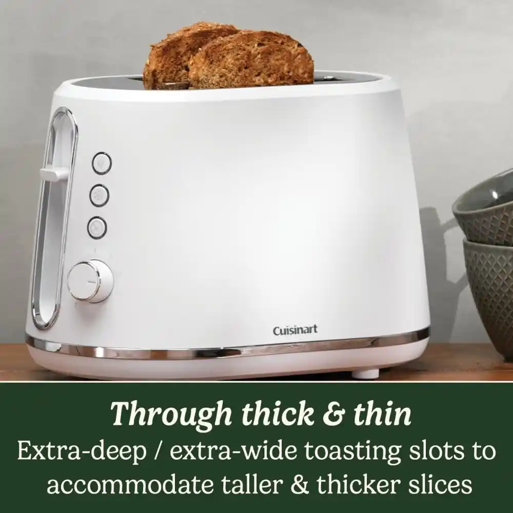 Cuisinart Toaster 2 Slice 1000W - Pebble White - Image 3