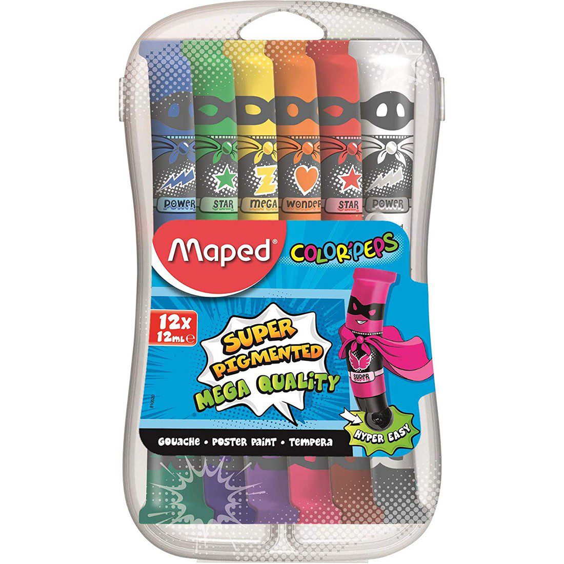 Maped ColorPeps Gouache Paints in Plastic Box
