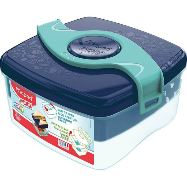 Maped Lunch Box Clear Navy Blue
