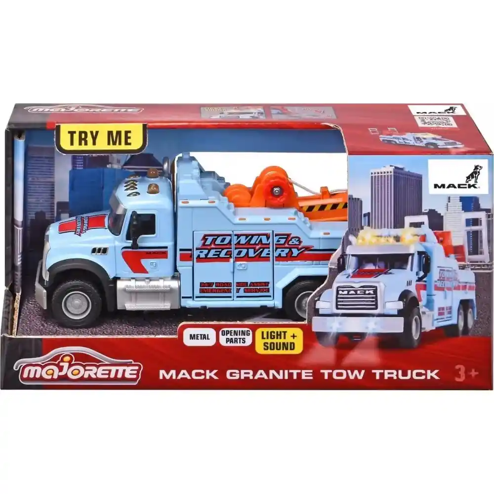 Majorette - Mack Granite Tow Truck with Lights & Sounds