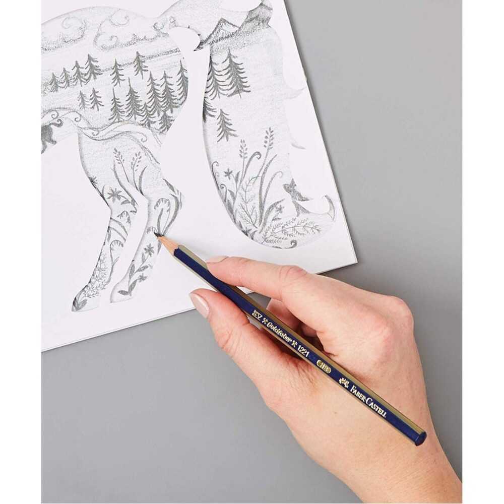 Faber Castell Goldfaber graphite pencil B - Image 3