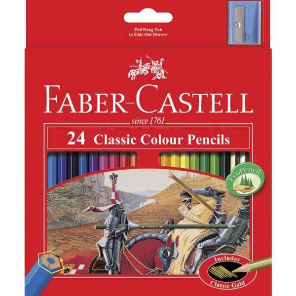 Faber Castell Coloured Pencils 24 Colors