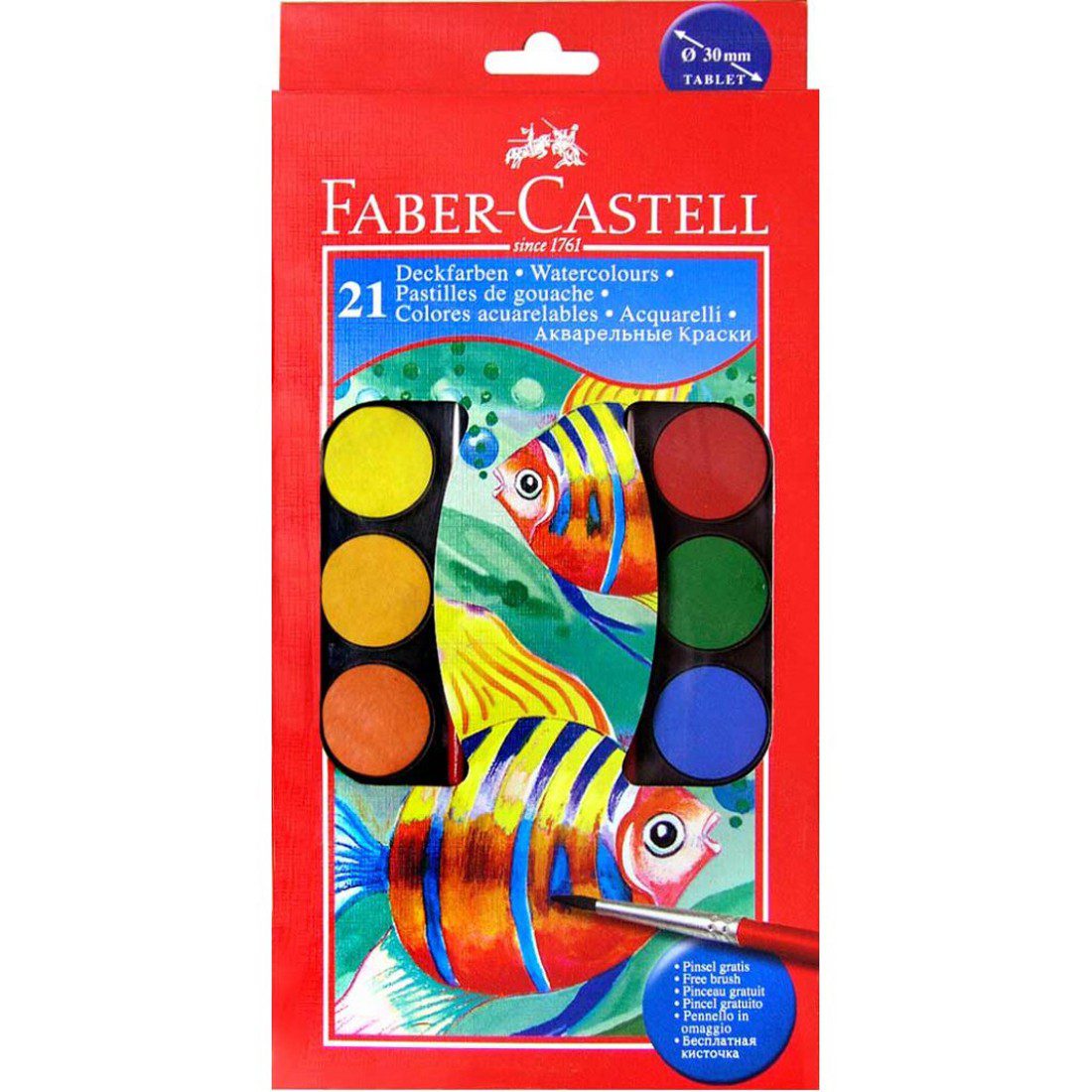 Faber Castell Watercolour Paint Box Set of 21