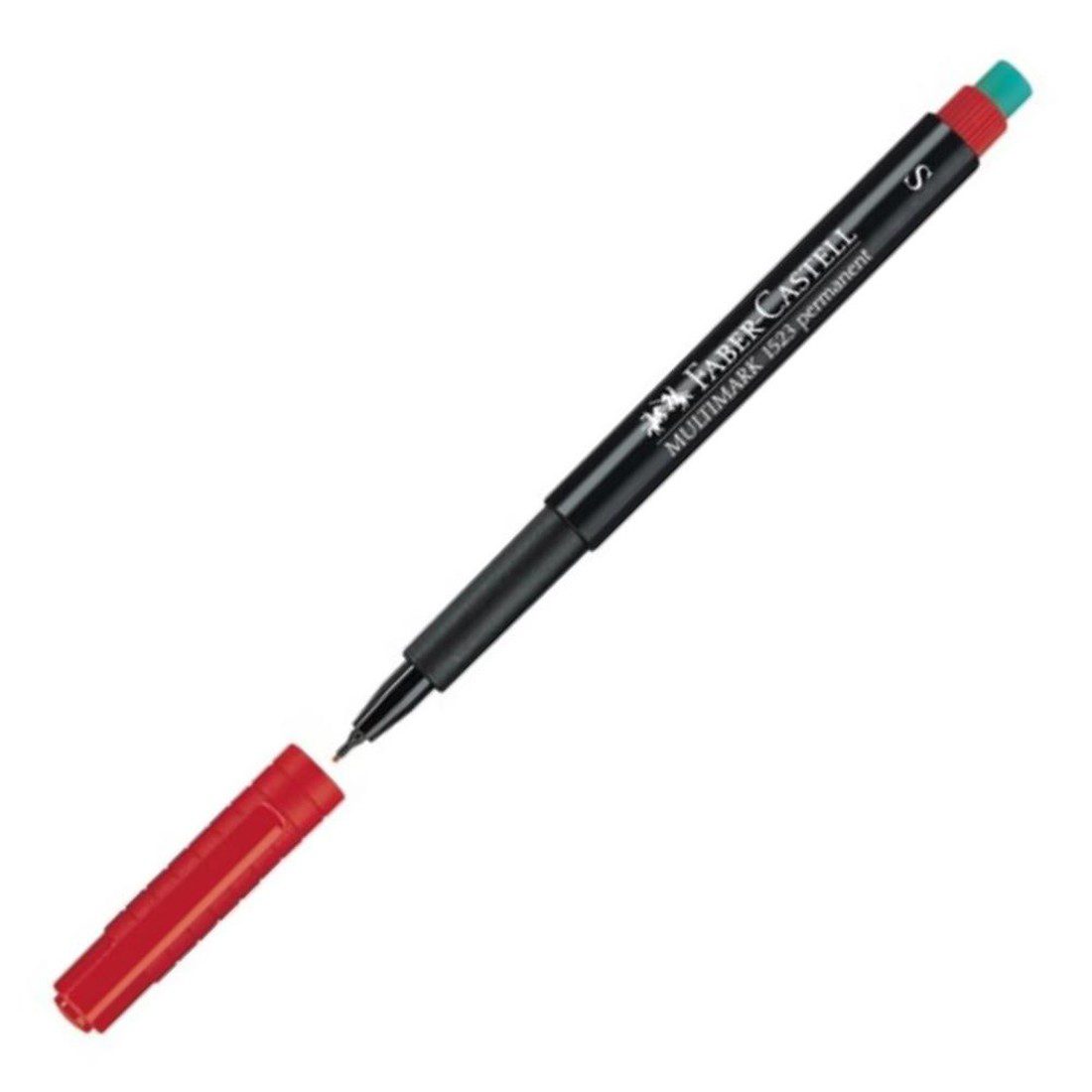 Faber Castell Multimark Permanent Marker S Red