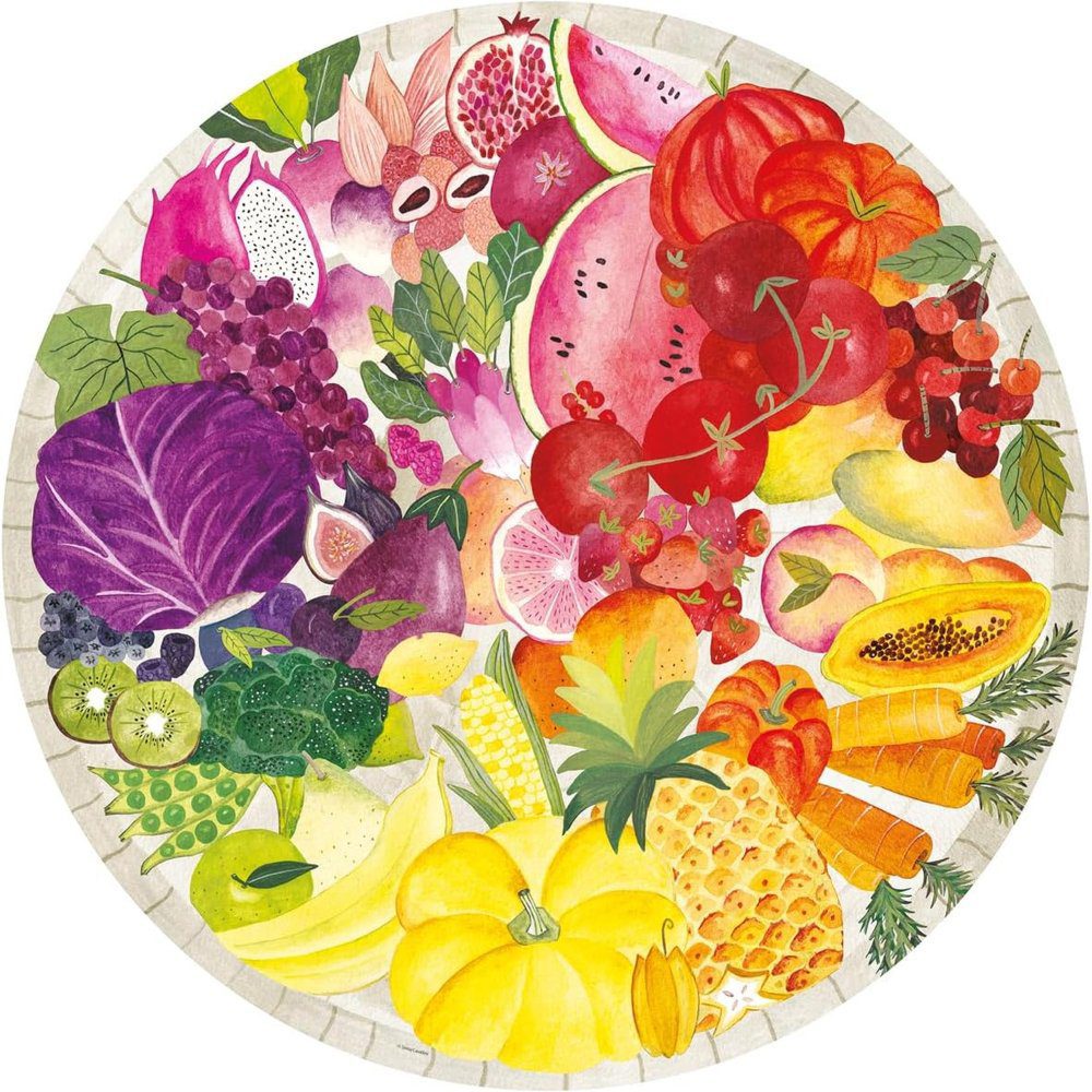 Ravensburger Puzzles Circle of Colors - Fruits & Vegetables 500 Pieces - Image 2