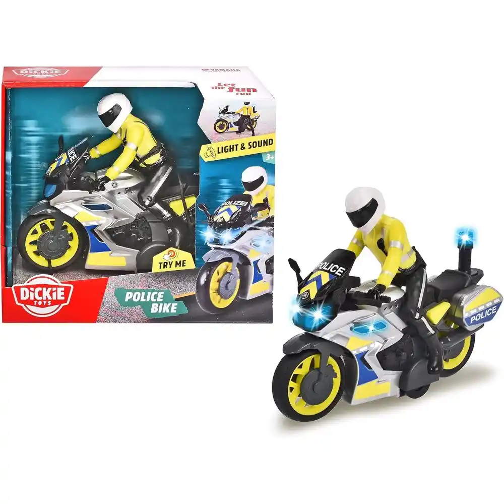 Dickie Toys - Police Bike Light & Sound