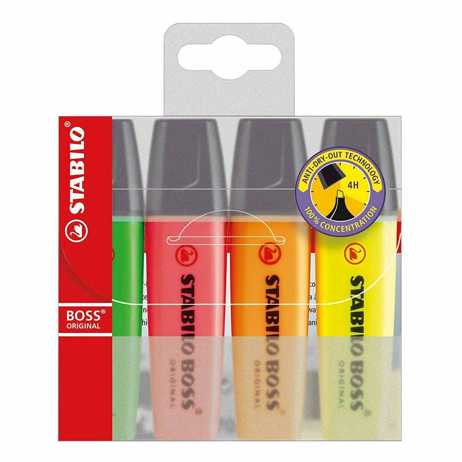 Stabilo Boss Orginial Highlighter Pack Of 4