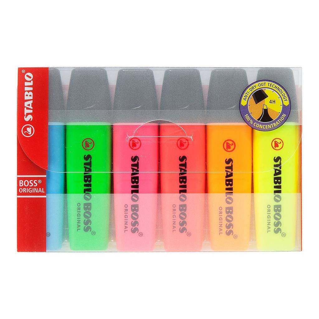 Stabilo Boss Orginial Highlighter Pack Of 6