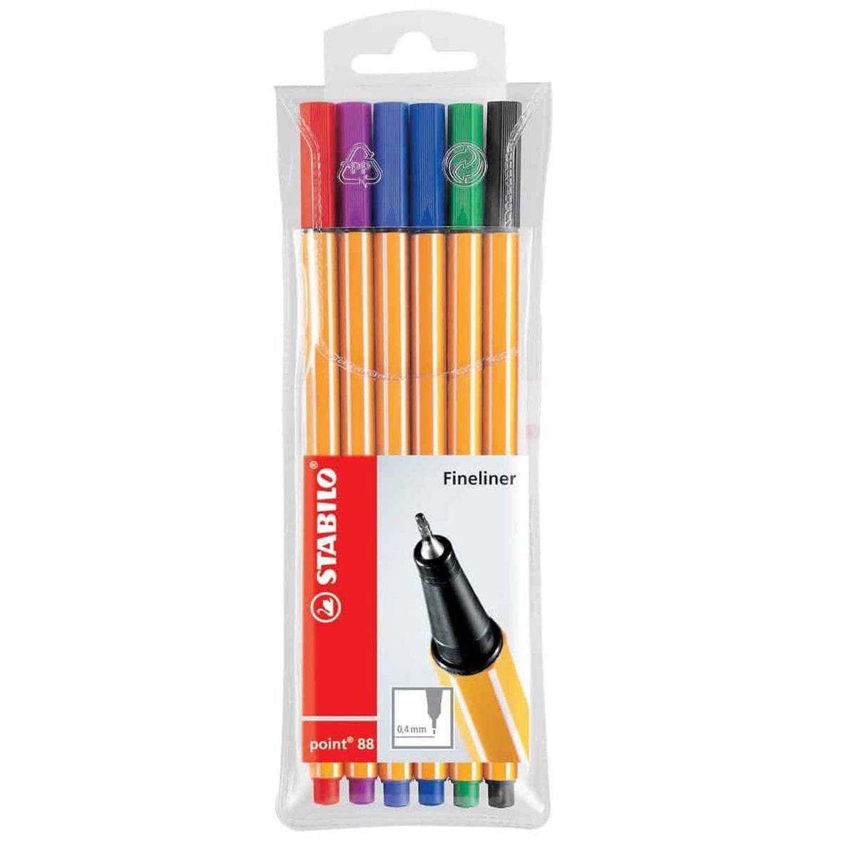 Stabilo Point 88 Pens Pack Of 6