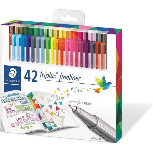 Staedtler Triplus Fineliner Bag 42 Brilliant Colours