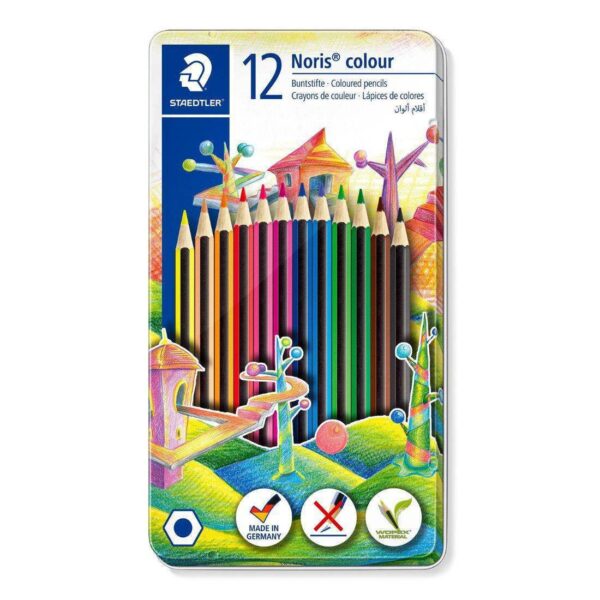 Staedtler Noris Colour - Coloured Pencils - 12 Pcs - Metal Box