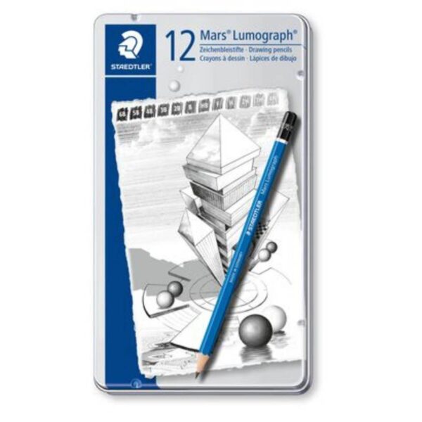 Staedtler Mars Lumograph Art Drawing Pencils Pack of 12