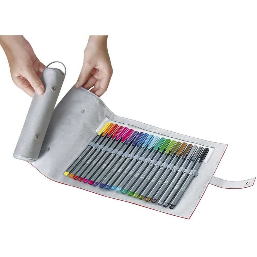 Staedtler Triplus Fineliner Pen Bag Set of 20 - Image 2