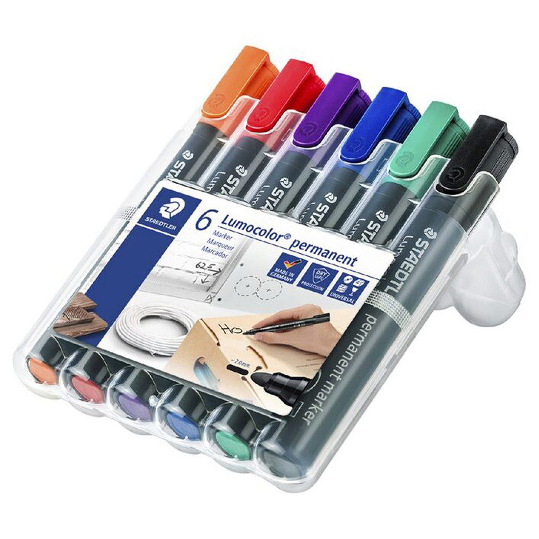 Staedtler Lumocolor Marker Set of 6 - Image 2